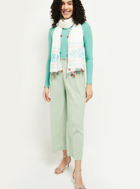MAX Women Embroidered Scarf