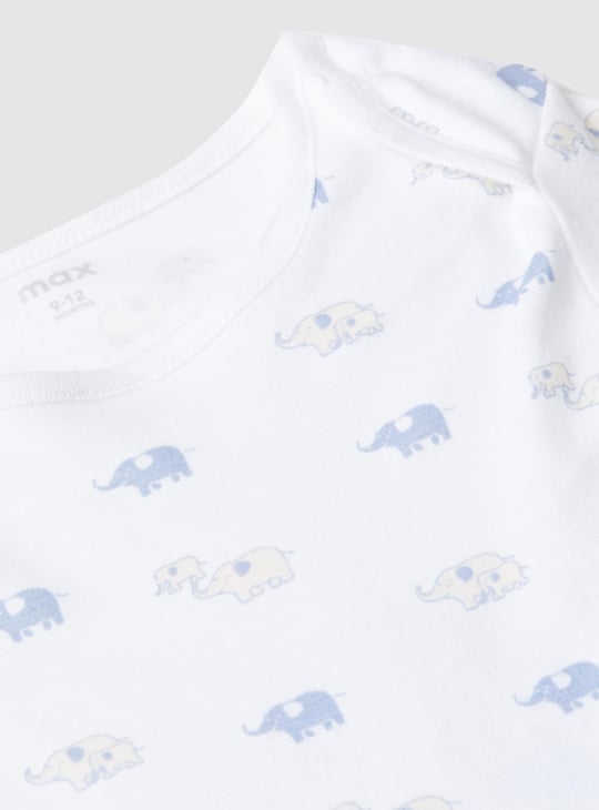 Boys Printed Ring Snap Closure Bodysuit - Pack of 2 