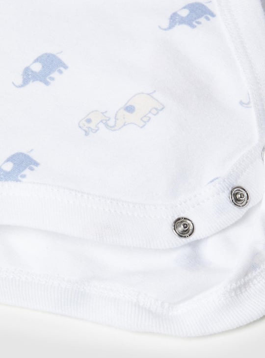 Boys Printed Ring Snap Closure Bodysuit - Pack of 2 