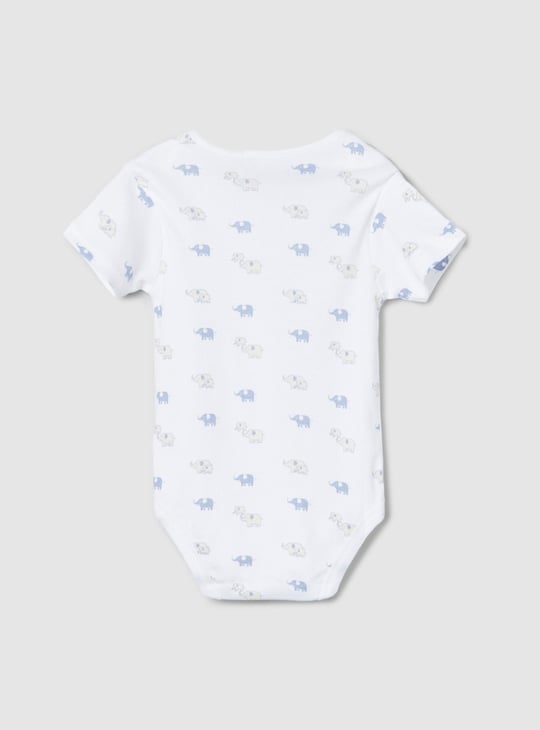 Boys Printed Ring Snap Closure Bodysuit - Pack of 2 