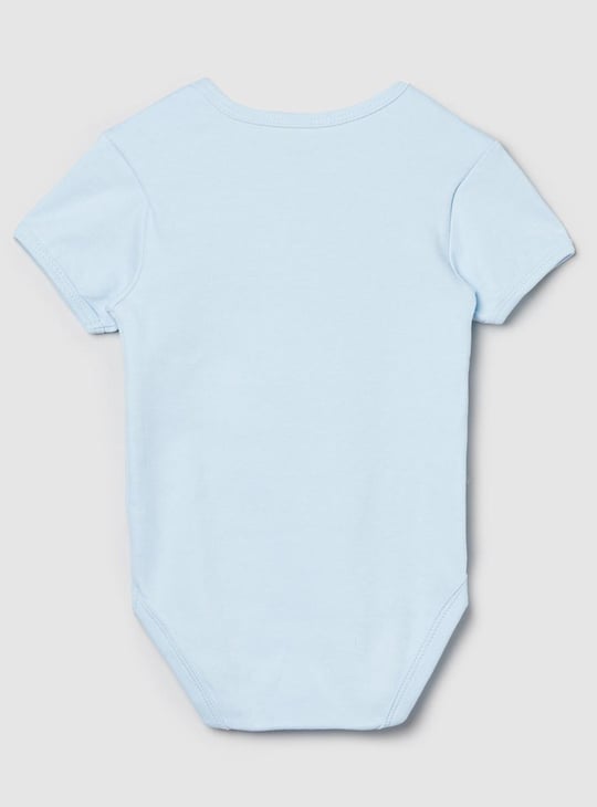 Boys Printed Anti-Bacterial Bodysuit - Pack of 2 