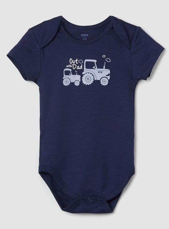 Boys Printed Ring Snap Closure Bodysuit - Pack of 4 