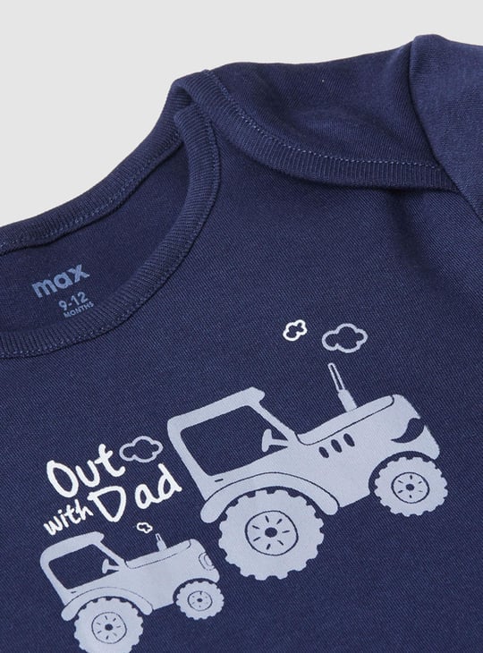 Boys Printed Ring Snap Closure Bodysuit - Pack of 4 