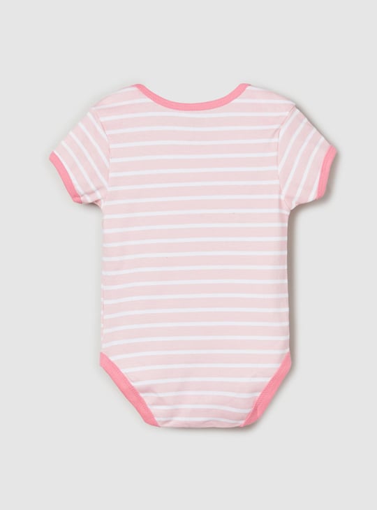 Girls Printed Bodysuit - Pack of 4