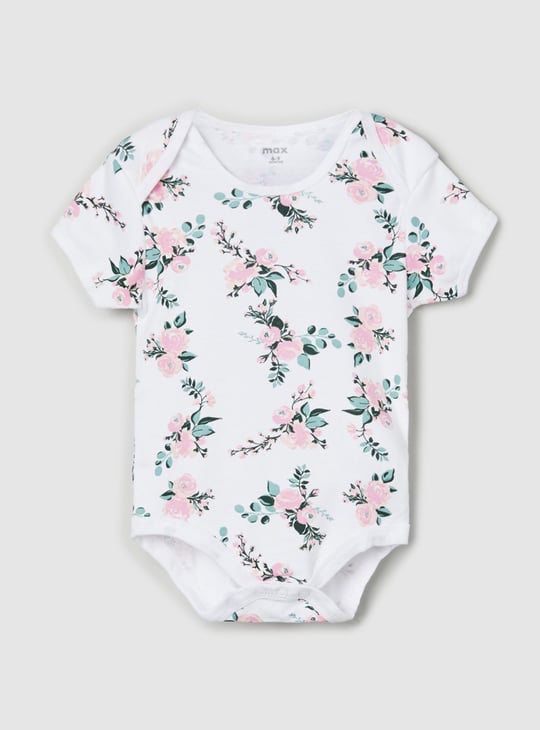 Girls Printed Bodysuit - Pack of 4