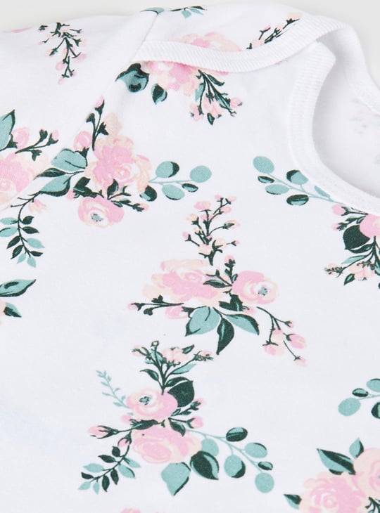 Girls Printed Bodysuit - Pack of 4