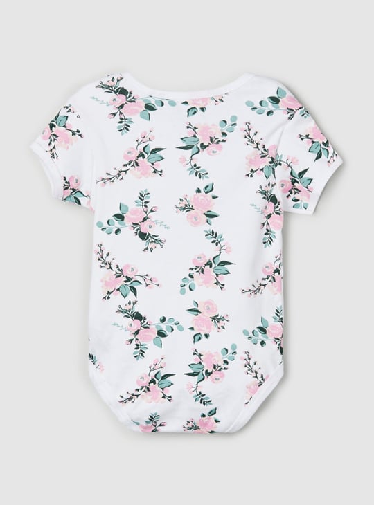 Girls Printed Bodysuit - Pack of 4