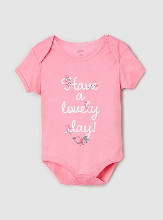 Girls Printed Bodysuit - Pack of 4