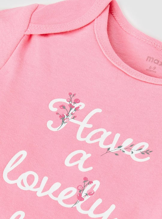 Girls Printed Bodysuit - Pack of 4