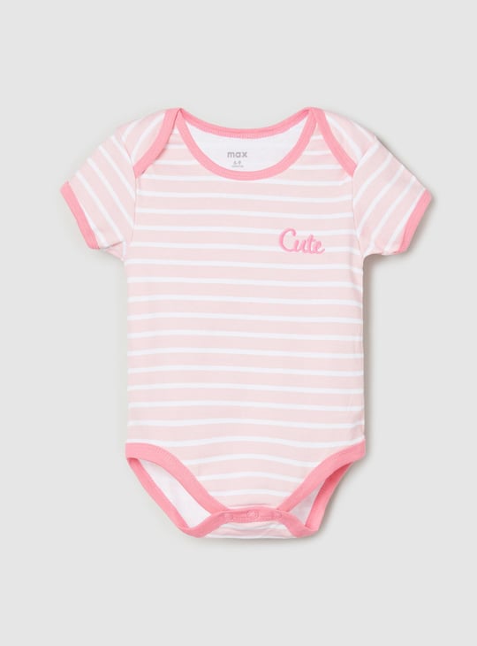 Girls Printed Bodysuit - Pack of 4