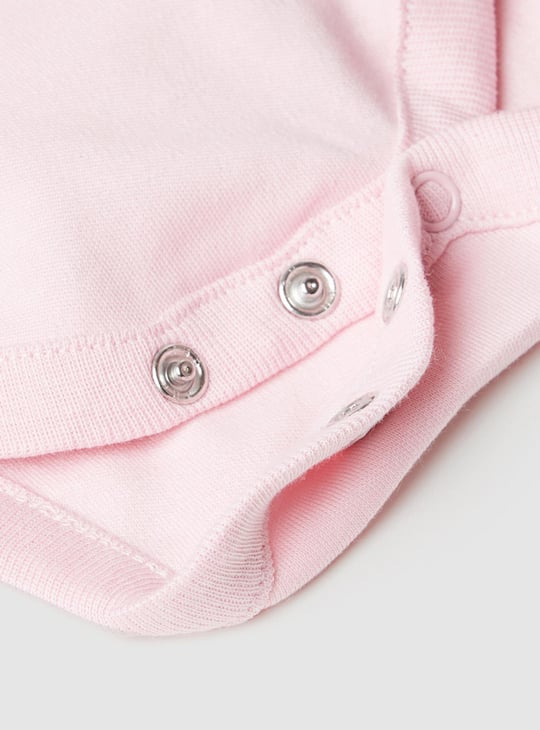 Girls Printed Ring Snap Closure Bodysuit - Pack of 4 