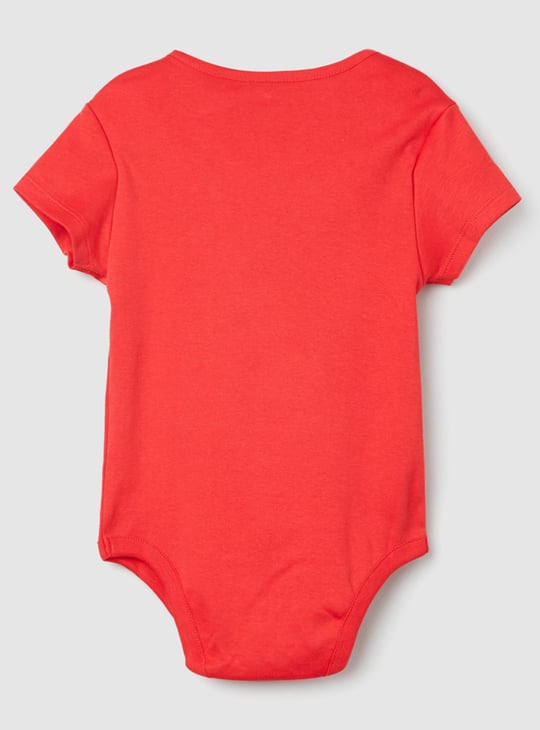 Girls Printed Ring Snap Closure Bodysuit - Pack of 4 