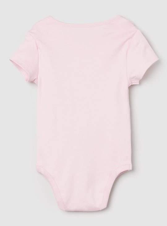 Girls Printed Ring Snap Closure Bodysuit - Pack of 4 