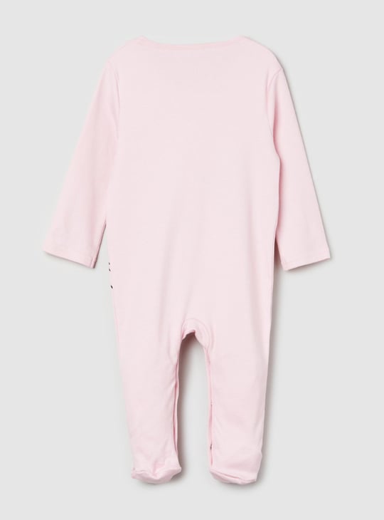 Girls Printed Anti-Bacterial Sleepsuit - Pack of 2 