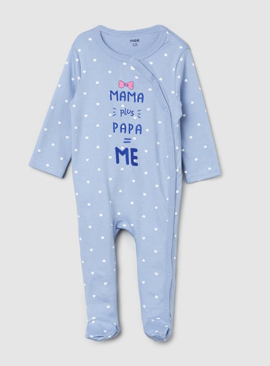 Girls Printed Anti-Bacterial Sleepsuit - Pack of 2 