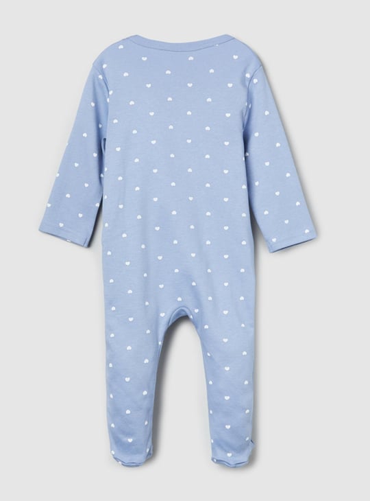 Girls Printed Anti-Bacterial Sleepsuit - Pack of 2 