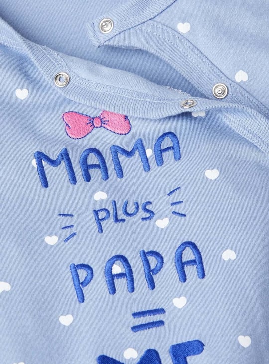 Girls Printed Anti-Bacterial Sleepsuit - Pack of 2 