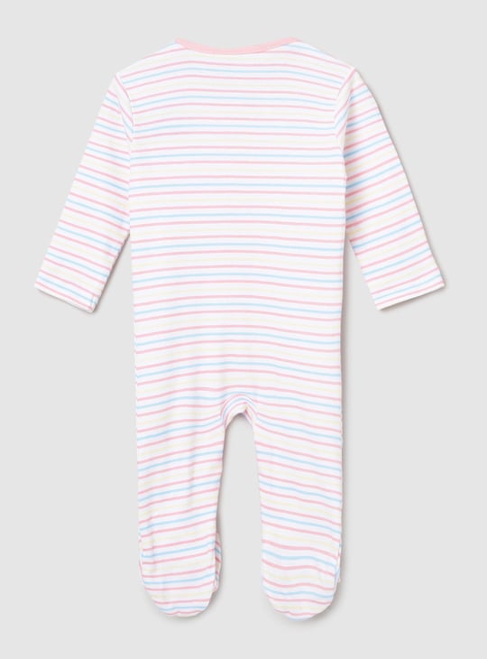 Girls Printed Anti-Bacterial Sleepsuit - Pack of 2 