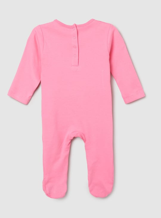 Girls Printed Anti-Bacterial Sleepsuit - Pack of 2 