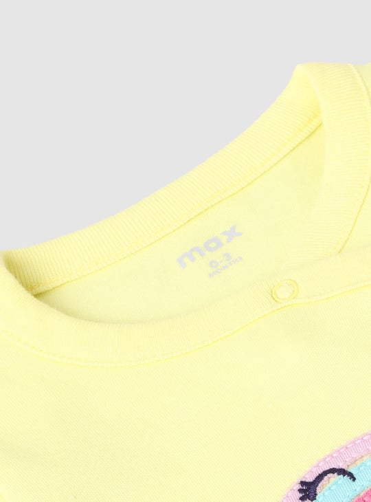 Girls Printed Anti-Bacterial Sleepsuit - Pack of 2 