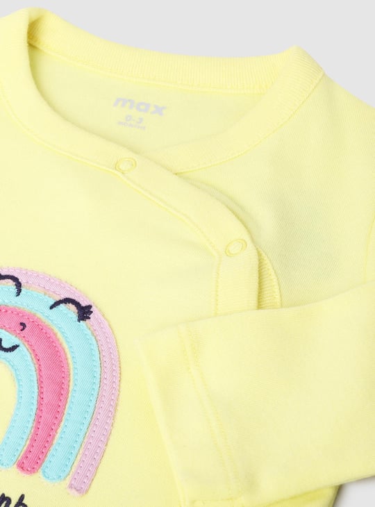 Girls Printed Anti-Bacterial Sleepsuit - Pack of 2 