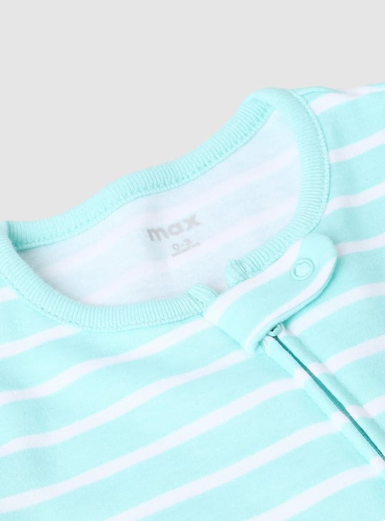 Girls Printed Anti-Bacterial Sleepsuit - Pack of 2 