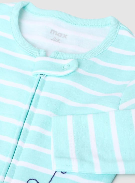 Girls Printed Anti-Bacterial Sleepsuit - Pack of 2 