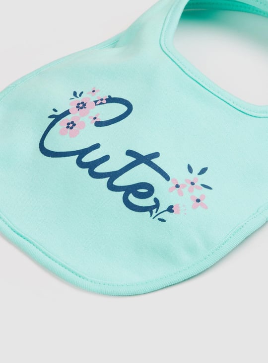 Girls Printed Bib - Pack of 2