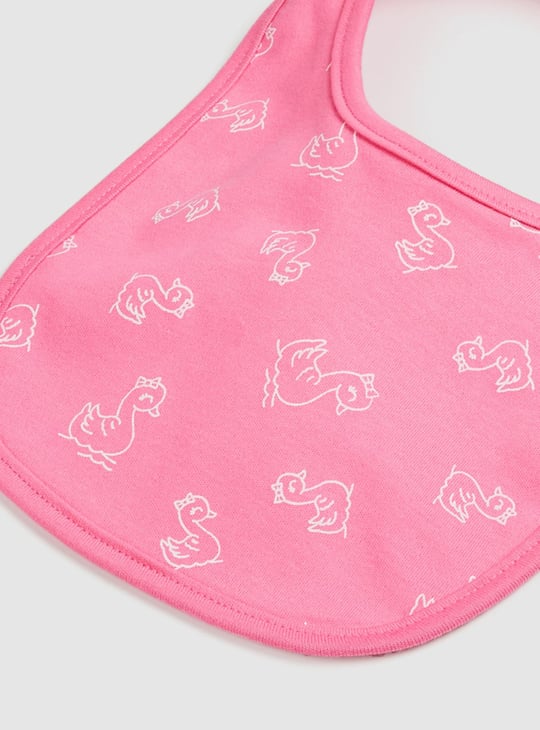 Girls Printed Bib - Pack of 2