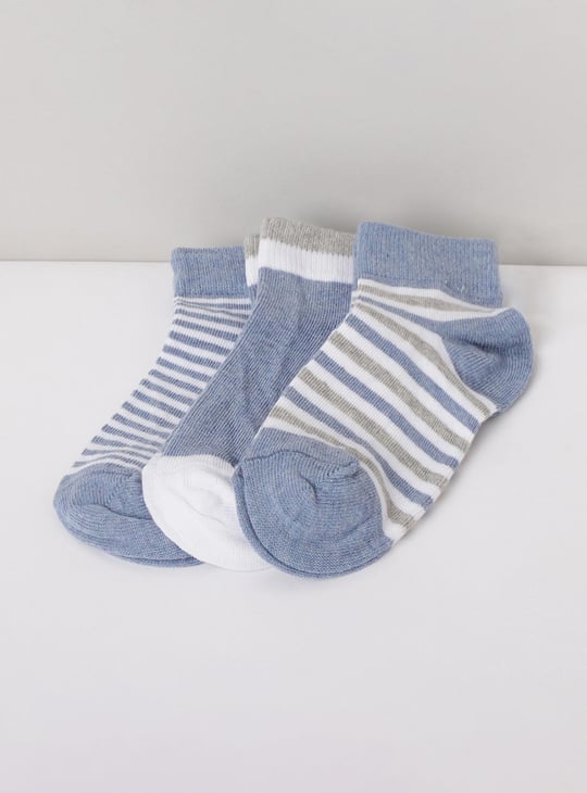 Boys Striped Socks - Pack of 3