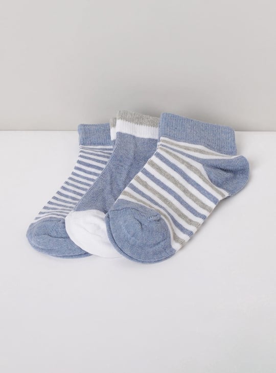 Boys Striped Socks - Pack of 3