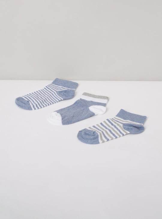 Boys Striped Socks - Pack of 3