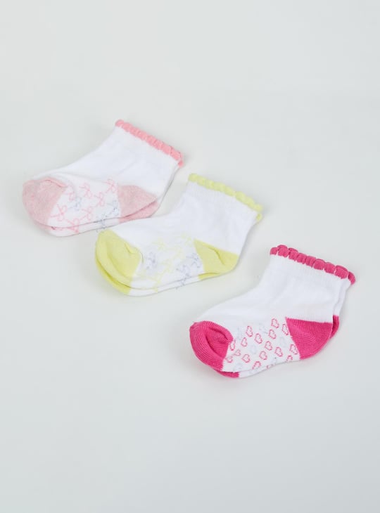Girls Printed Socks - Pack of 3