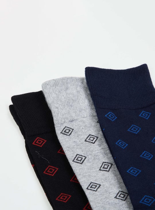 Men Printed Socks - Set of 3