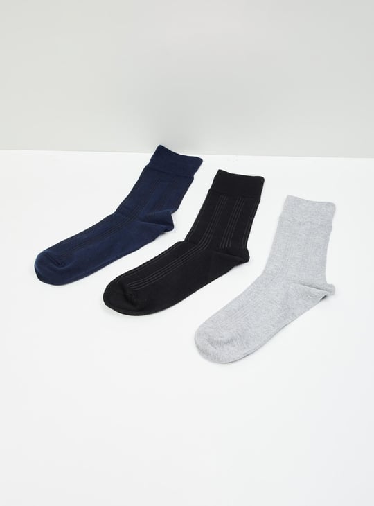 Men Striped Socks - Set of 3