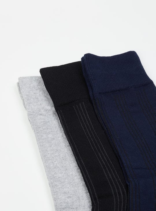 Men Striped Socks - Set of 3