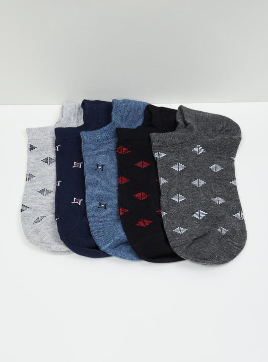 Men Textured Socks - Pack of 5