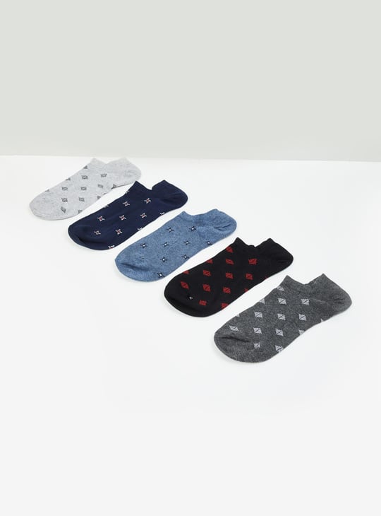 Men Textured Socks - Pack of 5