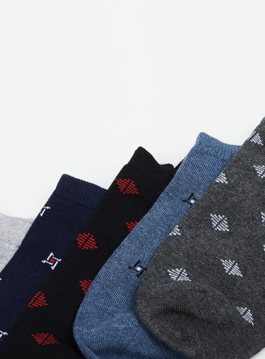 Men Textured Socks - Pack of 5