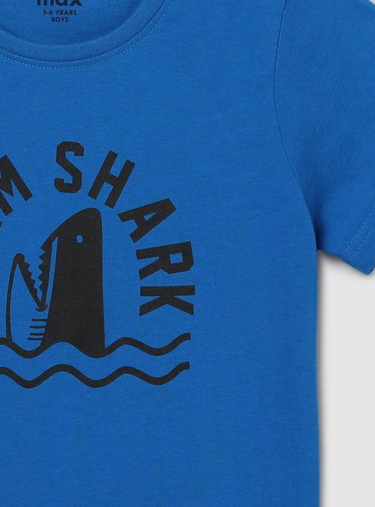 Boys Printed Crew Neck T-shirt