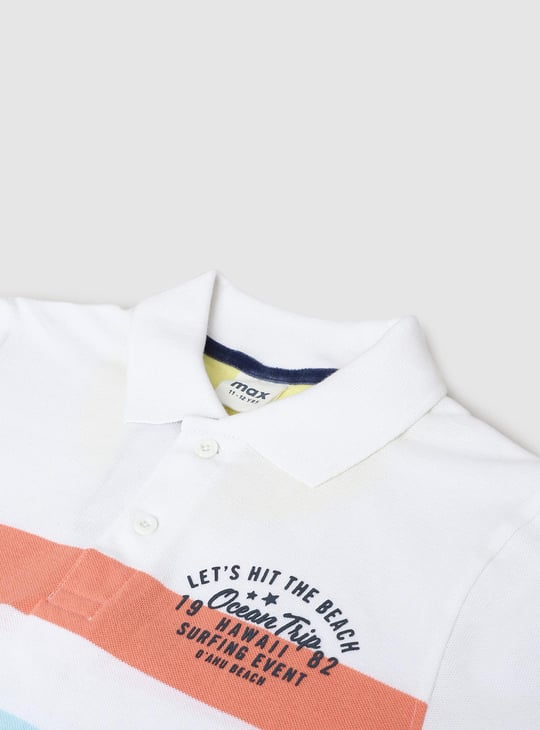 MAX Boys Striped Polo T-shirt