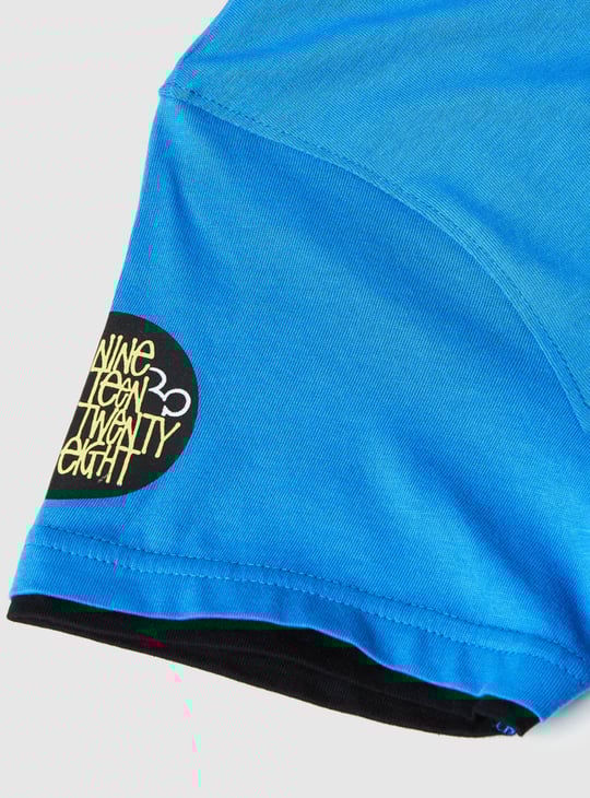 Boys Mickey Mouse Printed Crew Neck T-shirt