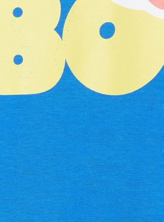 Boys Mickey Mouse Printed Crew Neck T-shirt