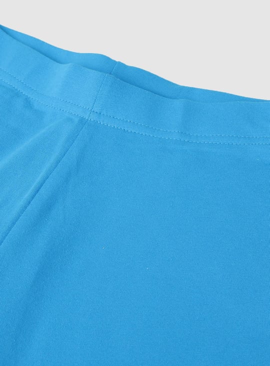 Girls Solid Elasticated Leggings 