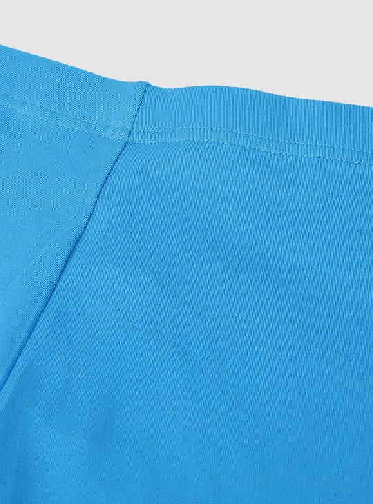 Girls Solid Elasticated Leggings 