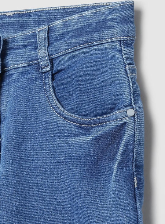 Girls Solid Slim Fit Jeans