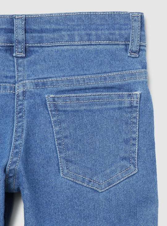 Girls Solid Slim Fit Jeans