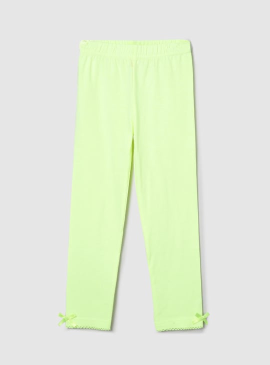 Girls Solid Leggings