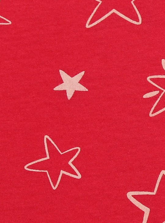 Girls Printed Round Neck T-shirt