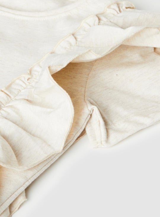 Girls Embroidered Round Neck Top